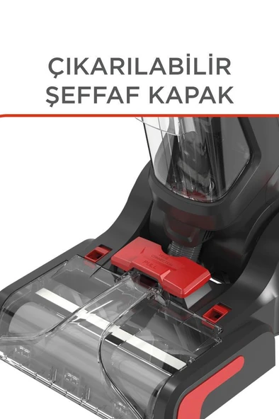 Torima DHY-1000 Siyah 800W Halı Ve Koltuk Yıkama Temizleme Leke Çıkartma Makinesi - 4