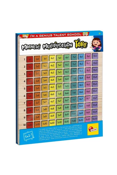 Ahşap Manyetik Çarpım Tablosu Oyuncak En Eğlenceli Matematik Eğitimi