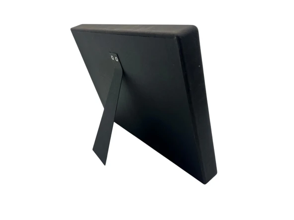 Süet Kumaş Siyah 34-24 Cm Ayaklı 8 Pedli Kolye Tabla Stand - 2