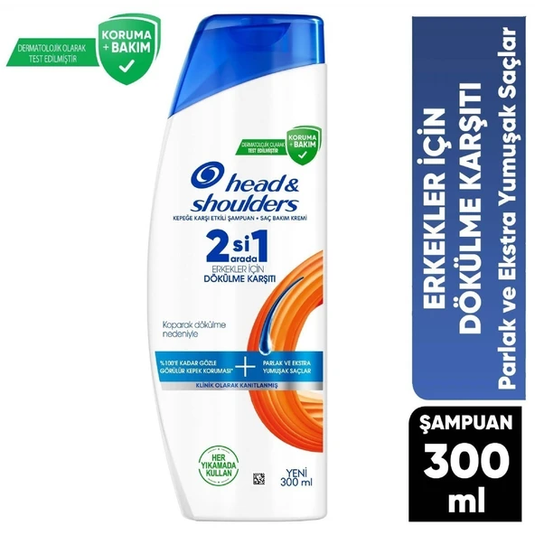 Head&Shoulders 2'si 1 Arada Erkekler İçin Dökülme Karşıtı Şampuan 300 Ml ürün görseli 1