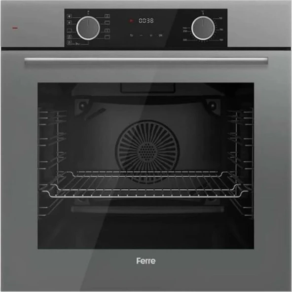 Ferre Fryart Gri Set (D082 Gri Davlumbaz -CS208 Gri Ocak- XE63CPR Fryart Gri Fırın) - Resim 4