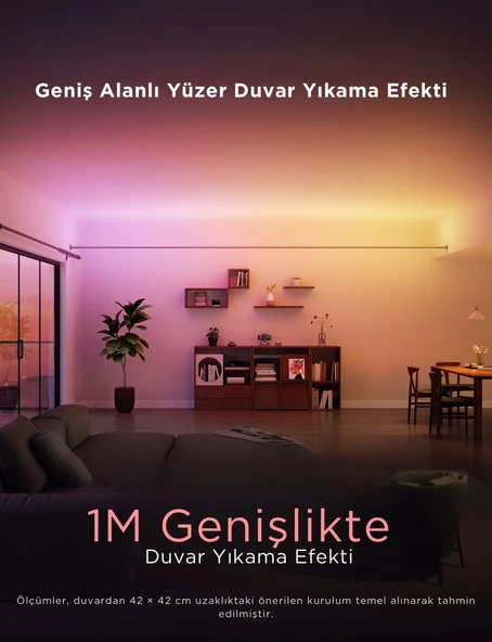 Govee RGBICWW Skyline Duvarlar Arası Kesilebilir LED Şerit - 4 Metre - H61B83H1 - 5