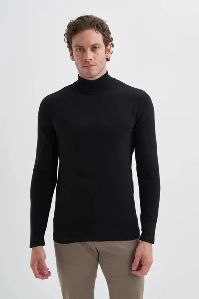 Cazador Slim Fit Viskon Karışımlı Premium Yarım Balıkçı Kazak-30310 - Resim 2