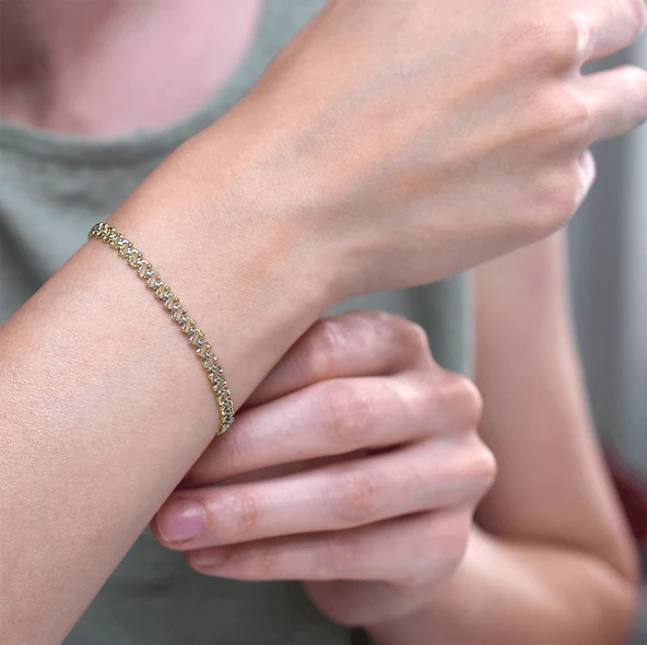 İnce Altın Kardinal Bileklik ürün görseli 1