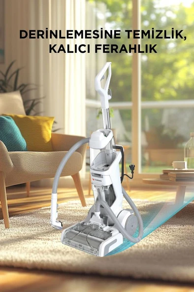 Torima DHY-1000 Beyaz 800W Halı Ve Koltuk Yıkama Temizleme Leke Çıkartma Makinesi - 2