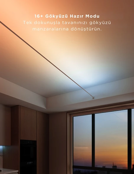 Govee RGBICWW Skyline Duvarlar Arası Kesilebilir LED Şerit - 4 Metre - H61B83H1 - 6