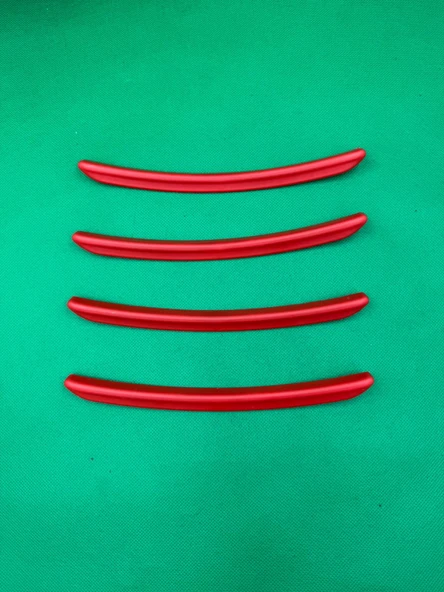 Universal Çamurluk Dodiği Çıtası Kırmızı 4 parça Flap Set - Resim 5