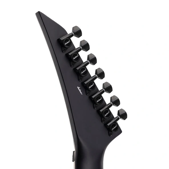 Jackson X King V KVX-MG7 Laurel Klavye Satin Black with Primer Gray Bevels Elektro Gitar - Resim 5