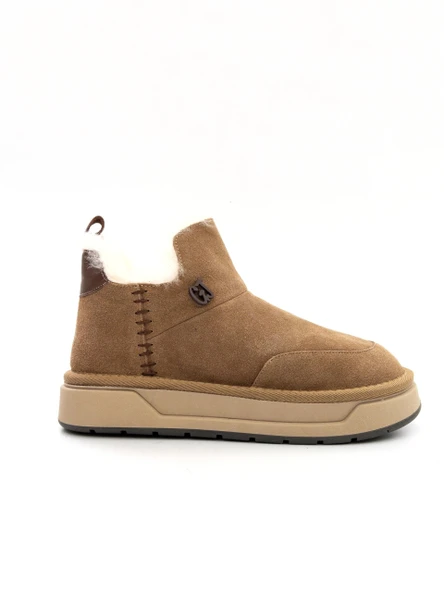 Guja 25K486 Kadın İçi Kürklü Kısa Süet Bot - 6