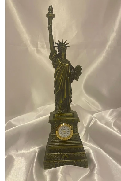 Özgürlük Anıtı Heykeli Saatli New York'un Sembolü Özgürlük Heykeli - Resim 7