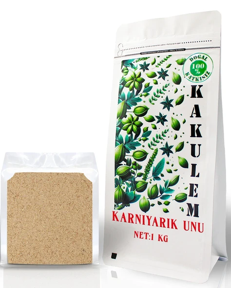Kakulem GLUTENSİZ SERTİFİKALI Karnıyarık Unu Tohum Tozu 1 KG ürün görseli