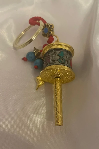 Feng Shui İyi Şanslar Çin Parası Servet Anahtarlık Araba Süs Feng Shui Metal Şans Çarkı - Resim 2