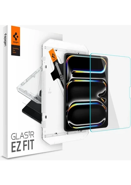 Spigen iPad Pro 13" (2024) Cam Ekran Koruyucu Kolay Kurulum GLAS.tR EZ Fit Slim HD - AGL07793 ürün görseli