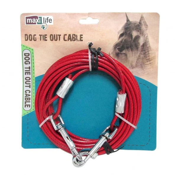Maxilife 4,5 m x 5 mm Çelik Köpek Bahçe Bağlama Halatı ürün görseli