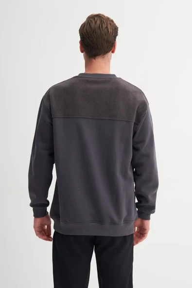 Cazador Relax Fit Pamuk Karışımlı Intersoft Sweatshirt-50080 - Resim 3