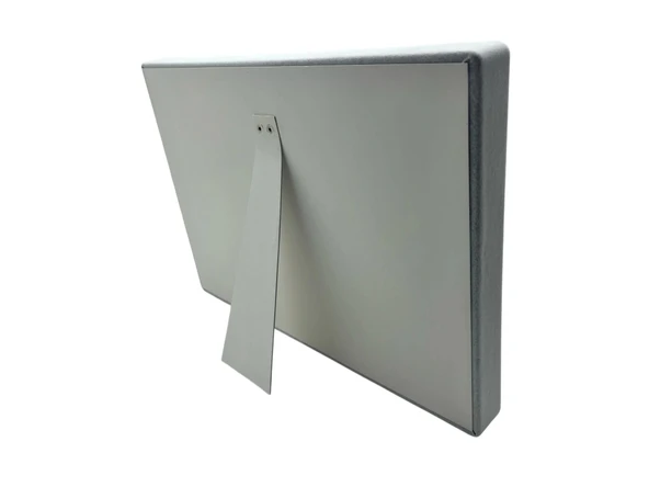 Süet Kumaş Gri 34-24 Cm Ayaklı 8 Pedli Kolye Tabla Stand - 2