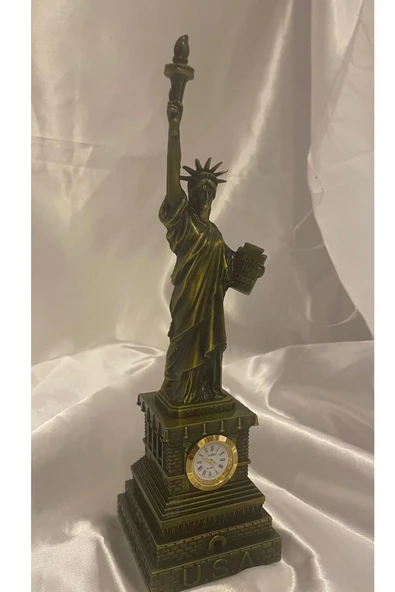 Özgürlük Anıtı Heykeli Saatli New York'un Sembolü Özgürlük Heykeli 1 - Resim 3