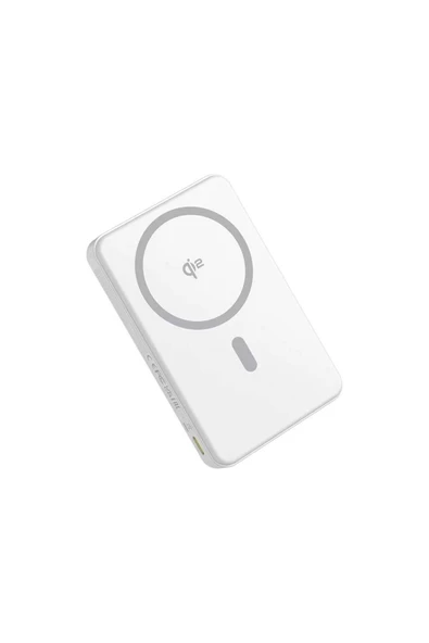 Baseus Airpow Qi2 Manyetik Powerbank 10.000 mAh ( 22.5W - 2 Port ) - Beyaz ürün görseli 1