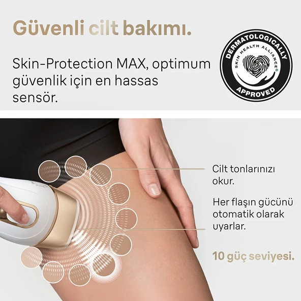 Braun Silk Expert Pro 5 PL5146 400.000 Atımlı Yeni Nesil Kablolu IPL Lazer Epilasyon Cihazı + FS1000 Mini Tüy Alıcı - 4