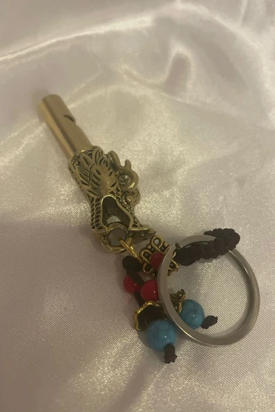 Deprem Düdüğü Koruyucu Ejderha Objeli Feng Shui Ejder Nefesi Dragon Anahtarlık - Resim 2