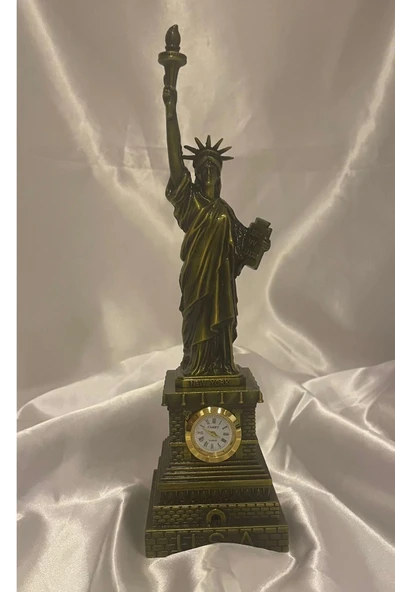 Özgürlük Anıtı Heykeli Saatli New York'un Sembolü Özgürlük Heykeli 1 - Resim 4