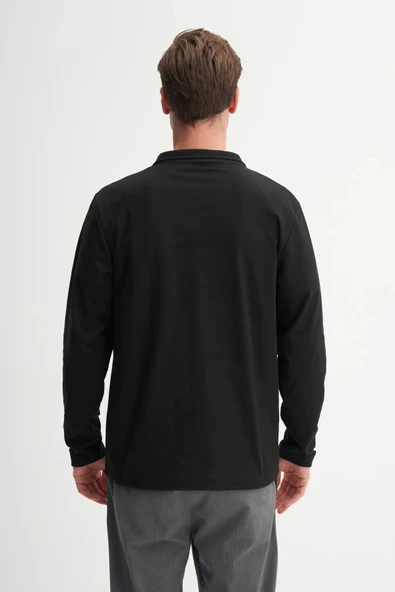 Cazador Regular Fit Likralı İnce Polar Dik Yaka Fermuarlı Sweatshirt-53080 - Resim 3