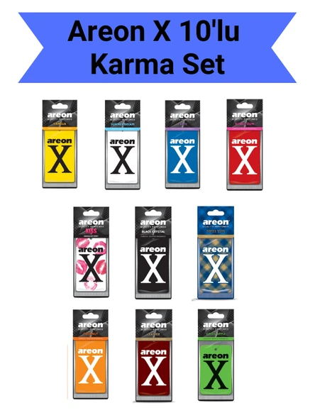 Areon X Avantajlı 10'lu Set (10 Farklı Koku) ürün görseli