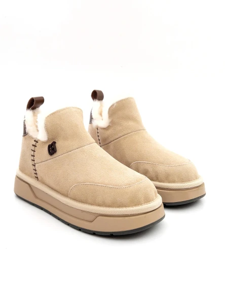 Guja 25K486 Kadın İçi Kürklü Kısa Süet Bot