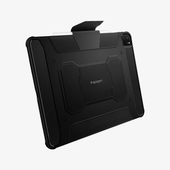 iPad Pro 12.9'' (2022 / 2021) Kılıf, Spigen Rugged Armor Pro Black - 2