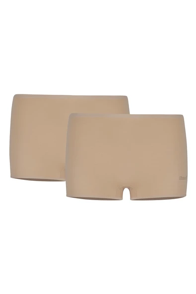 Kom Basic Kadın Short Külot 2li Ten Renk