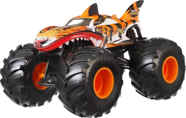 1:24 Hot Wheels Monster Trucks Araba TIGER SHARK FYJ83 JDR02 - 3
