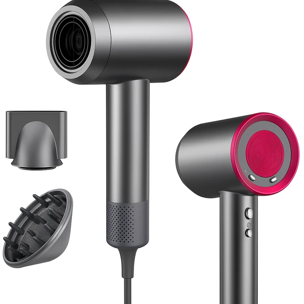 ÜSKÜDAR İLETİŞİM CF28 Fırçasız Motorlu Saç Kurutma Makinesi 110000 RPM   Kademeli Isı Hızlı Kurutma - 2