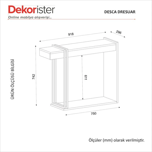 Dekorister Desca Dresuar Traverten - Kumtaşı - 8