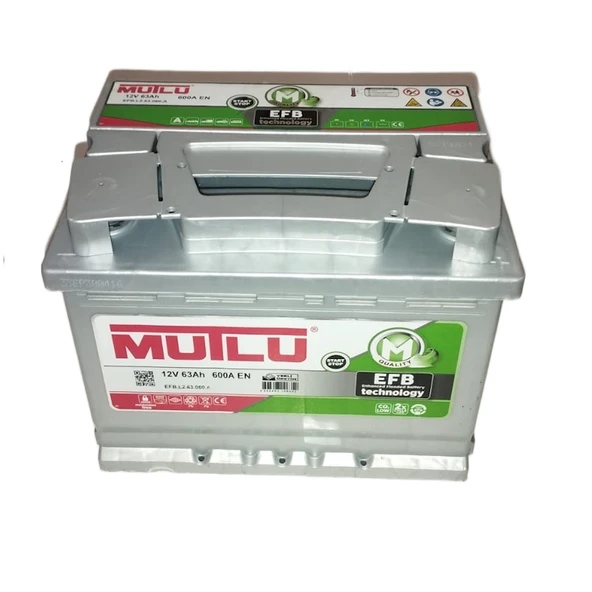 Mutlu EFB Start-Stop 12 V 63 Ah 600 EN Akü - Resim 2