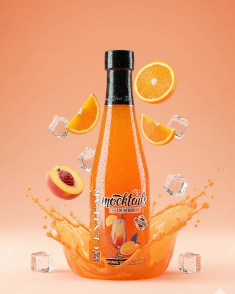 PORTAKAL VE ŞEFTALİ AROMALI İÇECEK 330 ML (X ON THE BEACH) ürün görseli