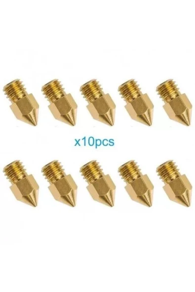 CSA Mist 0.4mm Mk8 Nozzle 10'lu Paket ürün görseli