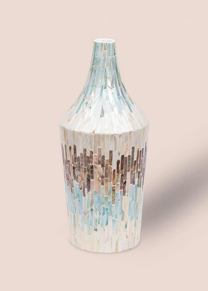 The Mia Sedef Vazo 22x51 cm TLC0109 - Resim 4