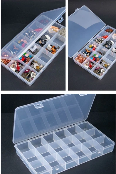 Mücevher - Bijuteri - Boncuk Kutusu 18 Bölmeli ürün görseli