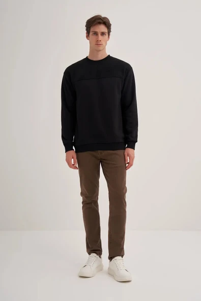 Cazador Relax Fit Pamuk Karışımlı Intersoft Sweatshirt-50080 ürün görseli 1