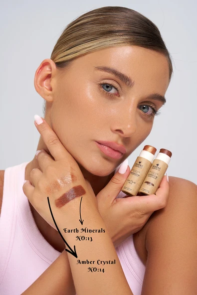 Kuatra Stick Kontür, Earth Minerals doğal, mineral, antioksidan, nemlendirici formül, plastiksiz ambalaj - Resim 4