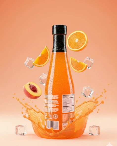 PORTAKAL VE ŞEFTALİ AROMALI İÇECEK 330 ML (X ON THE BEACH) - Resim 2