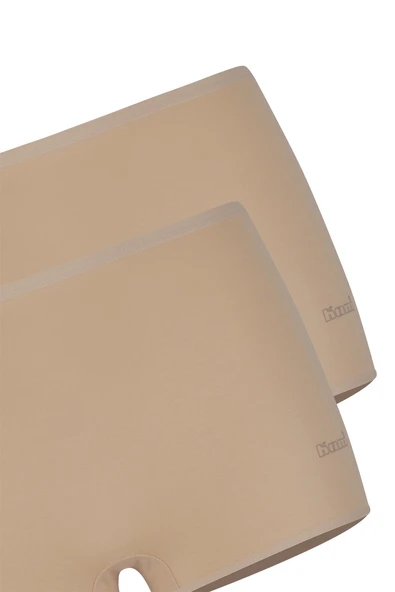 Kom Basic Kadın Short Külot 2li Ten Renk - 6