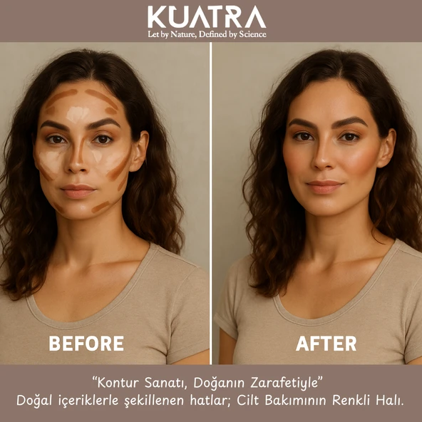 Kuatra Stick Kontür, Earth Minerals doğal, mineral, antioksidan, nemlendirici formül, plastiksiz ambalaj - 5