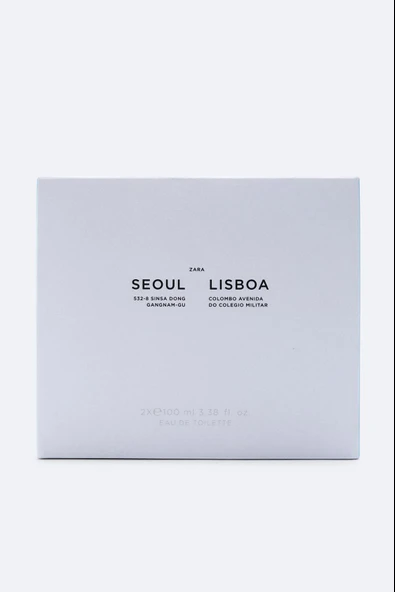 ZARA SEOUL 532-8 SINSA DONG EDT 100 ML + ZARA LISBOA COLOMBO AVENIDA DO COLEGI EDT 100 ML (3.4 FL. OZ). - Resim 4