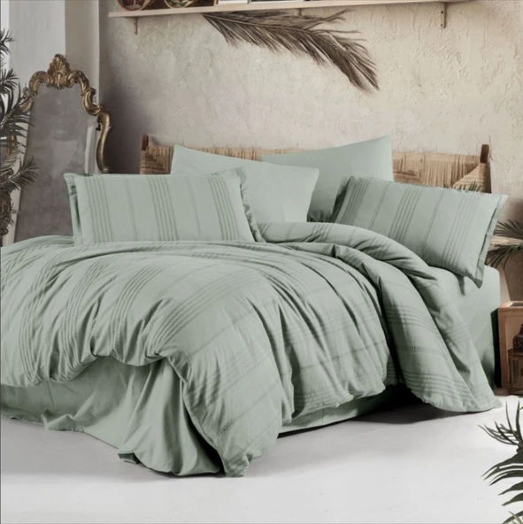 Clasy Çift Kişilik Nevresim Takımı Arakis V8 Adaçayı ürün görseli