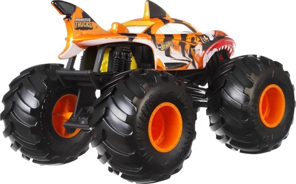 1:24 Hot Wheels Monster Trucks Araba TIGER SHARK FYJ83 JDR02 - 4