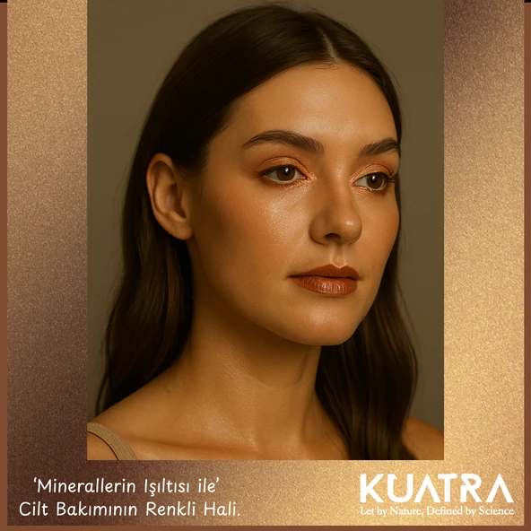 Kuatra Amber Crystal – Doğal Bakır Işıltı Highlighter Stick | Nemlendirici & Antioksidan | Plastiksiz Ambalaj - 2