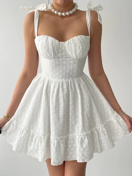 Monika Omuz Bağlamalı Elbise - Resim 2