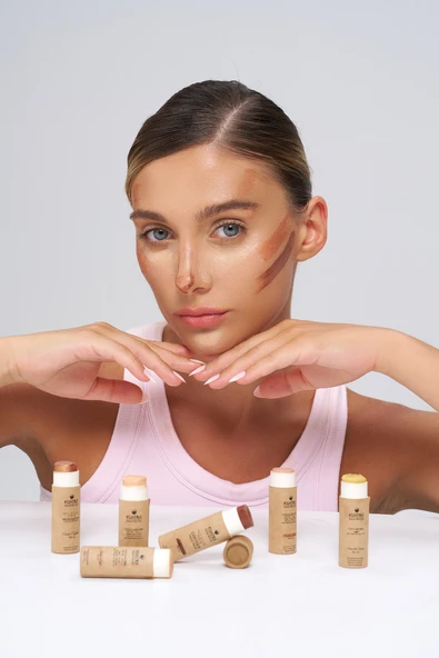Kuatra Warm Honey Natural-Mineral Stick Concealer & BB | SPF 50+ PA++++ | Çok Amaçlı Nemlendirici, Leke Karşıtı, Vitamin C, Renkli Bakım - 3