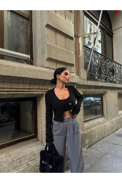 MY DEPO Kadın Triko Hırka Takım ürün görseli